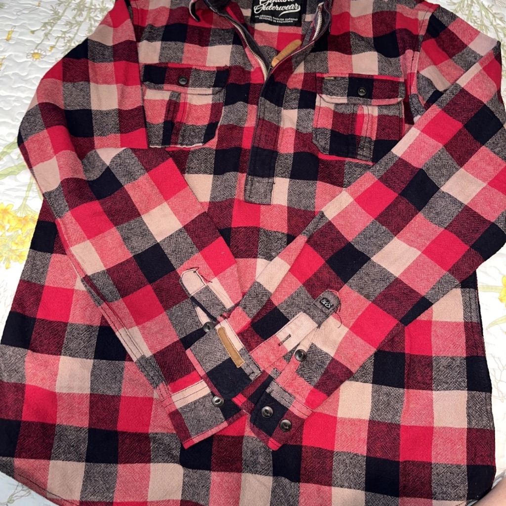 Scotch & Soda Red And Black Plaid Shirt